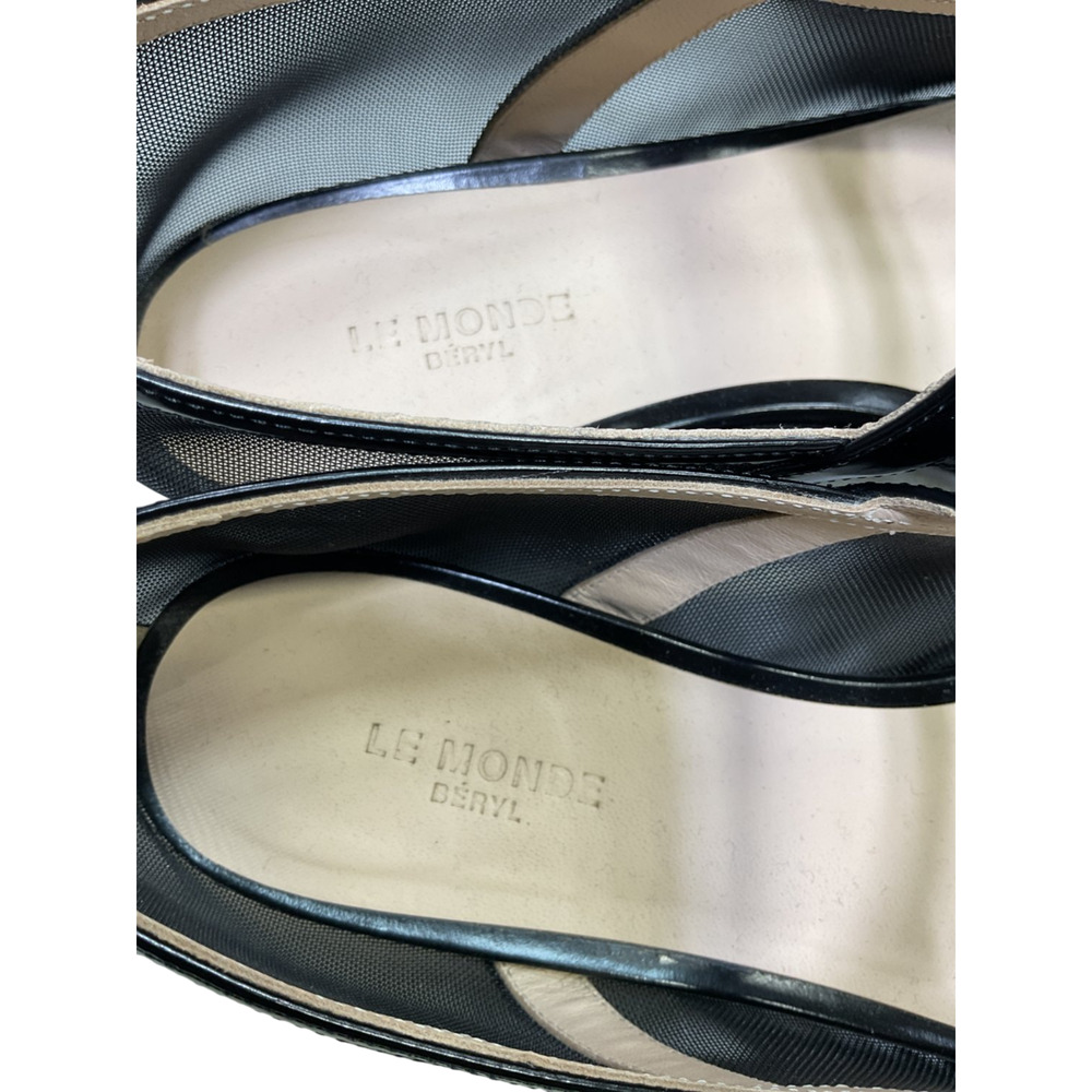 Le Monde Beryl Mesh Black Mary Jane Flats Size 37.5 - Picture 6 of 6
